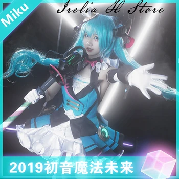 

Magic Future Miku 2019 MAGICAL MIRAI circus VOCALOID Hatsune Miku Cosplay Costume uniform dress female can custom sized/made one