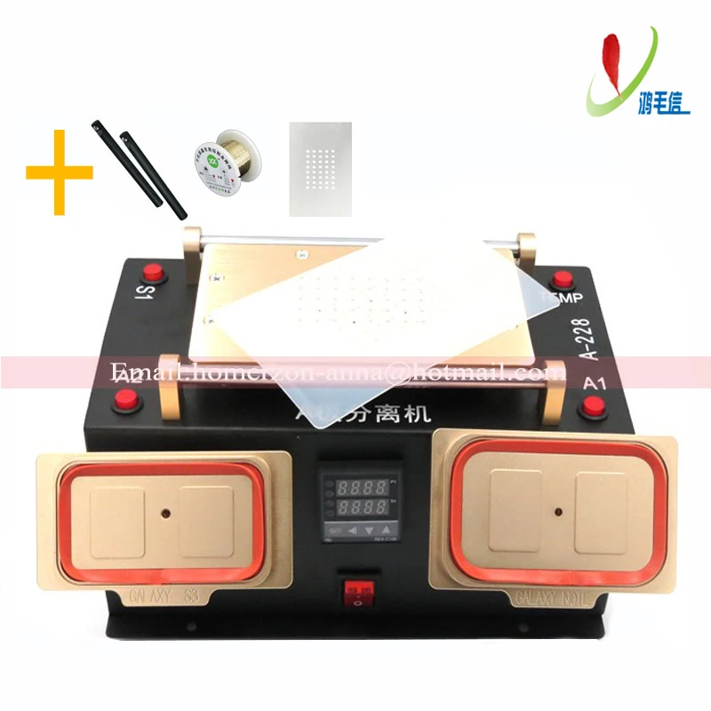 For font b iPhone b font Samsung LCD Refurbish 3 in 1 Preheater Station Bezel Middle