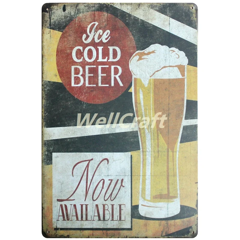 [WellCraft] пить хорошее пиво зоны держать спокойствие Винтаж Открыть Закрыть металлический знак настенные таблички на заказ живопись антикварный Паб декор LT-1709 - Цвет: WAA-708