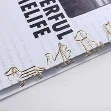 Clipes de papel especiais-em forma de ouro clipes de papel kawaii clipes de papel animal dos desenhos animados dos desenhos animados