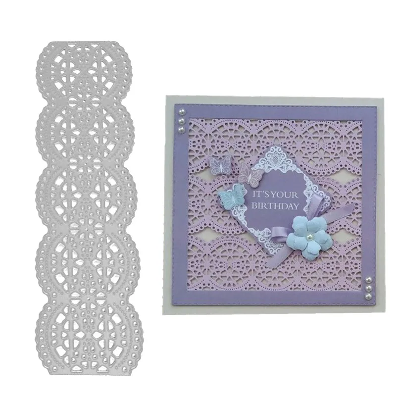 

Lace Edge Metal Cutting Dies for Scrapbooking DIY Album Embossing Folder Paper Cards Maker Template Decor Stencils Crafts Dies