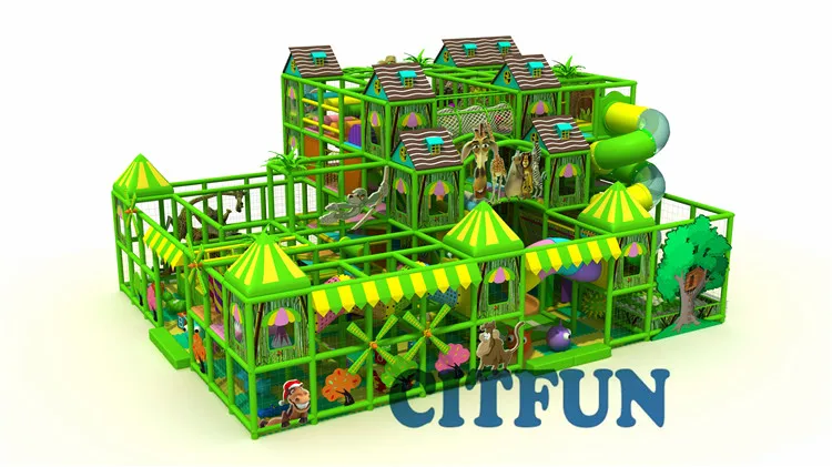 

High Quality Customize CE certificate Wild Africa Four Layers Children Indoor Playground Equipment IP-005B