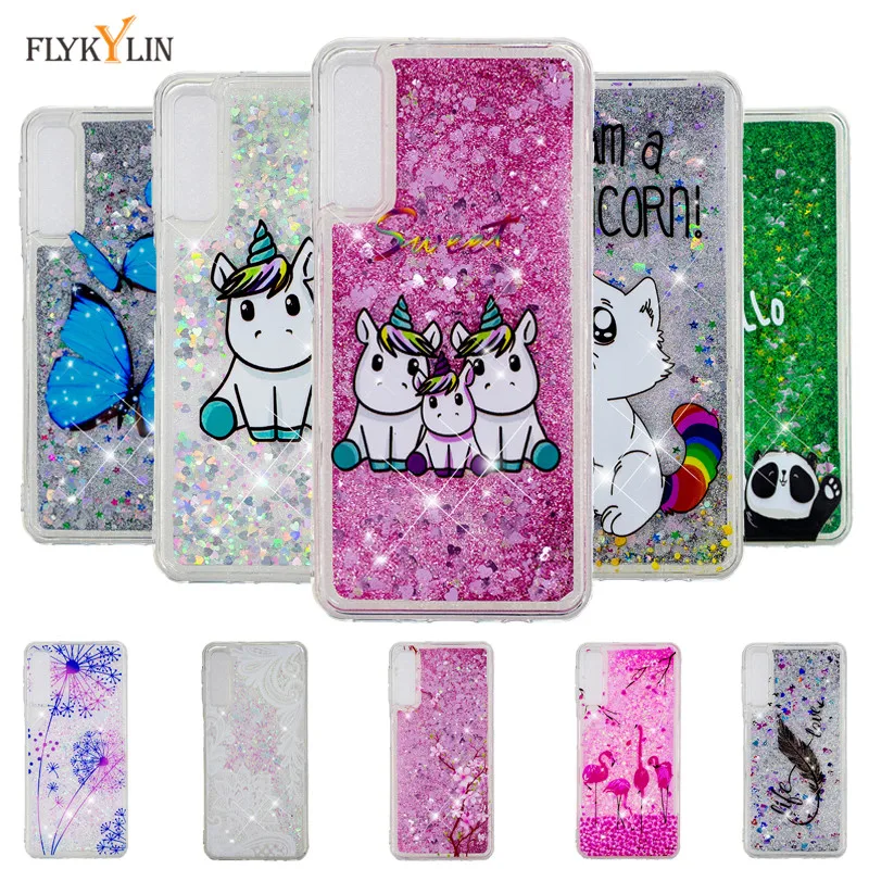 

Liquid Glitter cases For Samsung Galaxy A50 A10 A20 A30 A60 A70 case Cover for Samsung M10 M20 M30 Soft Quicksand unicorn case