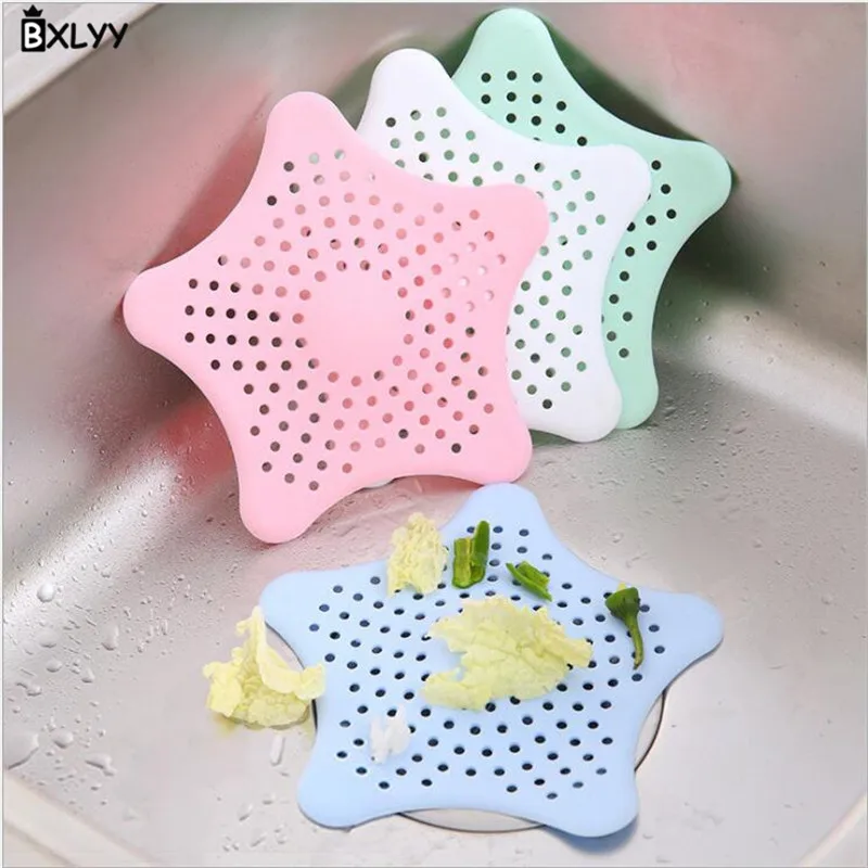 

BXLYY Starfish Silica Gel Filter Kitchen Sink Floor Drain Cover Bathroom Sink Anti-clogging Filter Home Decoration Accessories.7