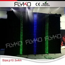 3X4 м портативное оборудование для сцены led видео занавес для ночного бара