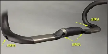 

Carbon Fiber Handlebar Road Integrated Handlebar Glossy/Matte 31.8mm 400/420/440mm