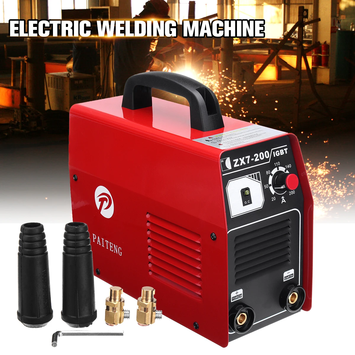 

220V 140 KVA 3500W ZX7-200 Arc Electric Welding Machine Inverter DC Welding Tools Copper 30x12x26cm