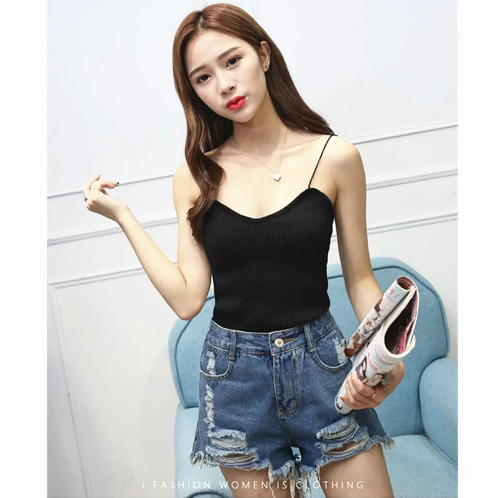 

Girls Sunny Camis Ulzzang Korean Korea Women Fashion Clothing Summer Casual Preppy Basic Pure Camisole 2019 Solid Camis Tank Top