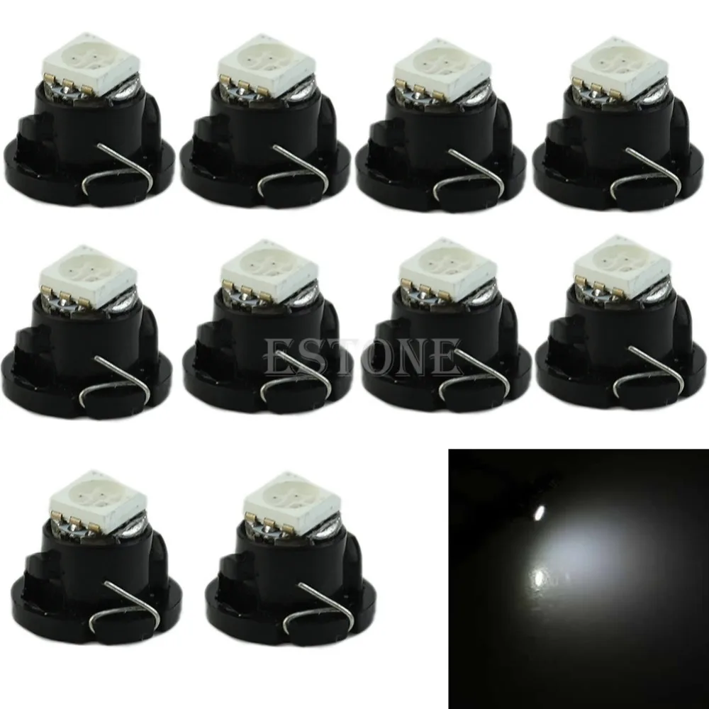 

Headlight 50pcs/lot White Neo Wedge 1 SMD 5050 LED Bulbs T4.7 HVAC Climate Control Lights