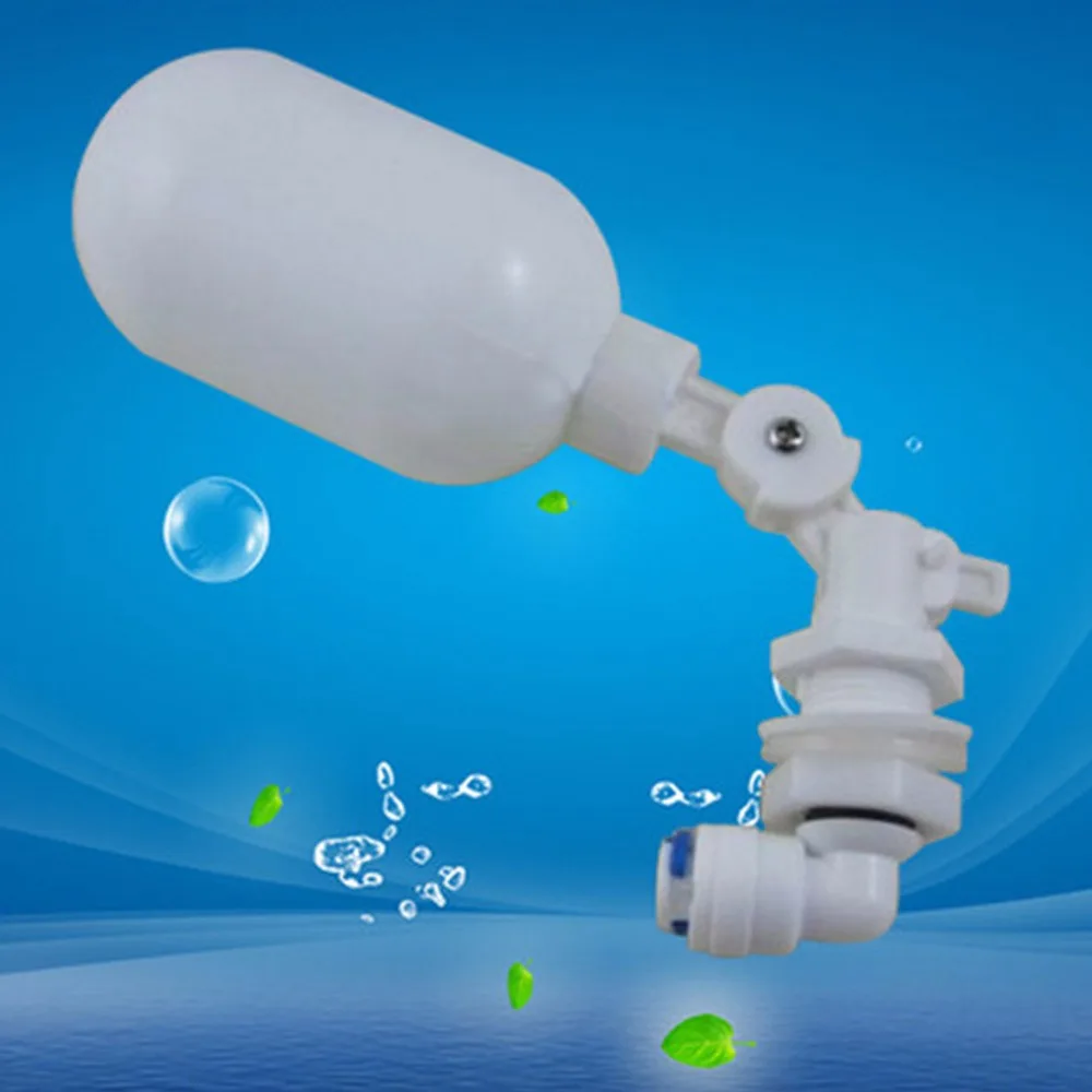 

Float Ball Valve Shut off Automatic Fill Feed Aquarium Fish Tank RO Water Osmosis System Adjustable Mini Float Ball Valve