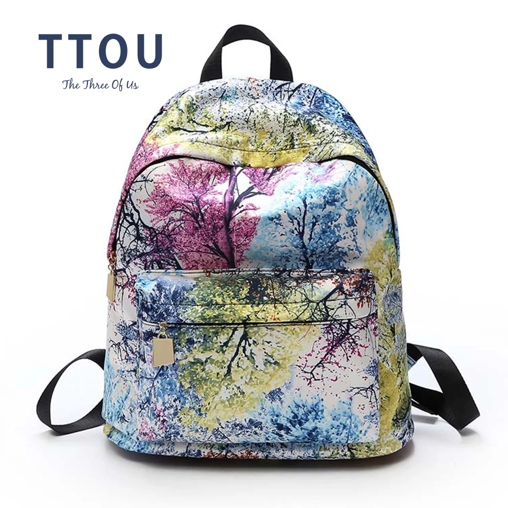 Buy TTOU Women Floral Backpack Pretty Printed Bags Laptop Backpacks Girls