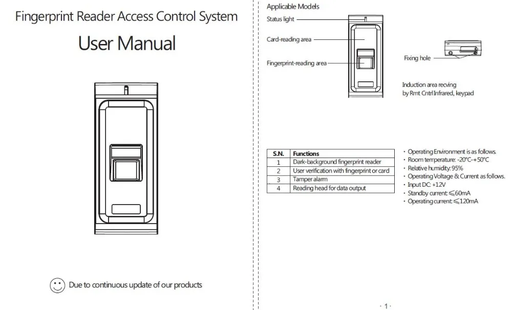 С 10 тегами металлический чехол RFID считыватель сканер пальца система кодов биометрический контроль доступа отпечатков пальцев для дверного замка