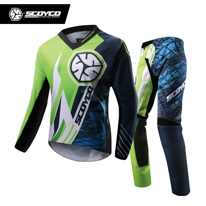 

SCOYCO Professional Motocross Racing Jersey + Hip Pads Set Motocross Off-Road Dirt Bike MTB DH MX Clothing