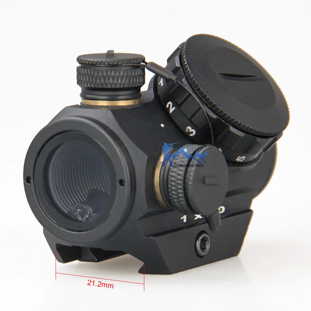 Койот Red Dot sight 3MOA красные точечные винтовочные прицелы T 1x20mm HD Reflex Sight с 20mm Weaver Mount для охотничьей оптики OS2-0069