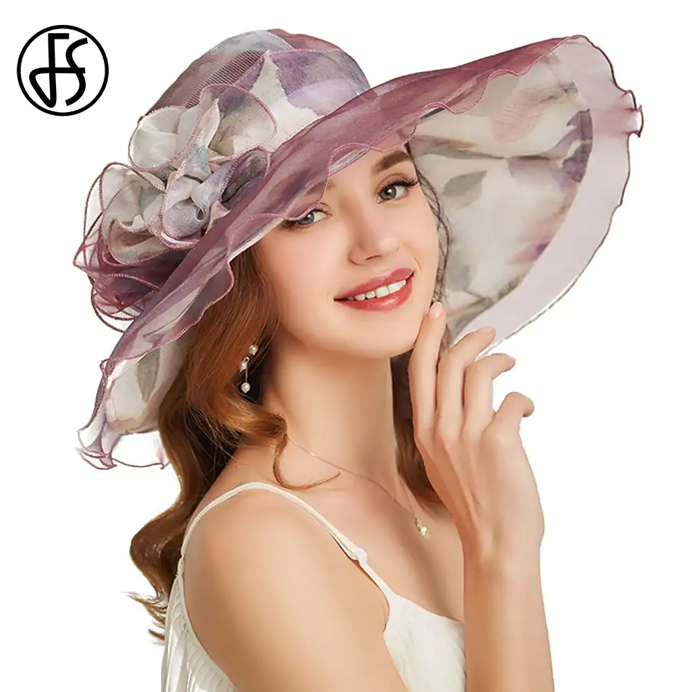 purple summer hats