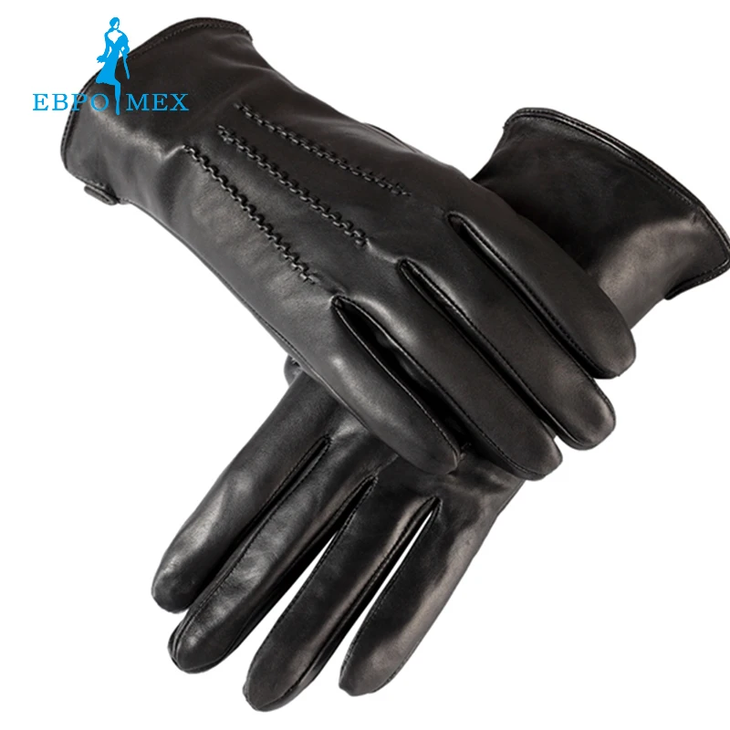 

Sell well Gloves men ,Genuine Leather,leather men gloves,mens black gloves,Warm lined,Leather gloves men EBPOMEX