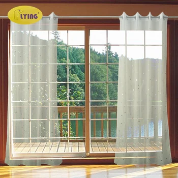 

Tulle Window Curtain Silver Star and Gold Star for Living Room Master Bedroom Guest Room Nursery Room Living Room Screen