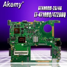 Akemy G771JM материнская плата для ноутбука ASUS G771JM G771JW G771J G771 тестовая оригинальная материнская плата I7-4710HQ/4720HQ GTX860M-2G/4G EDP