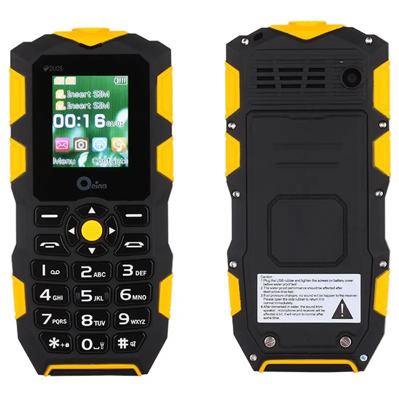 2017 Original Waterproof phone Mobile Power Bank GSM Senior old man IP68 Rugged shockproof cell