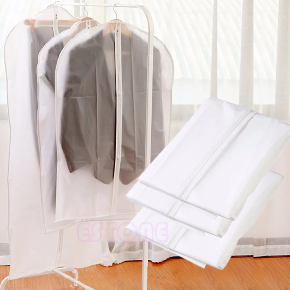 

Coat Clothes Garment Suit Protector Cover Bags Dustproof Hanger Storage S/M/L/XL C42
