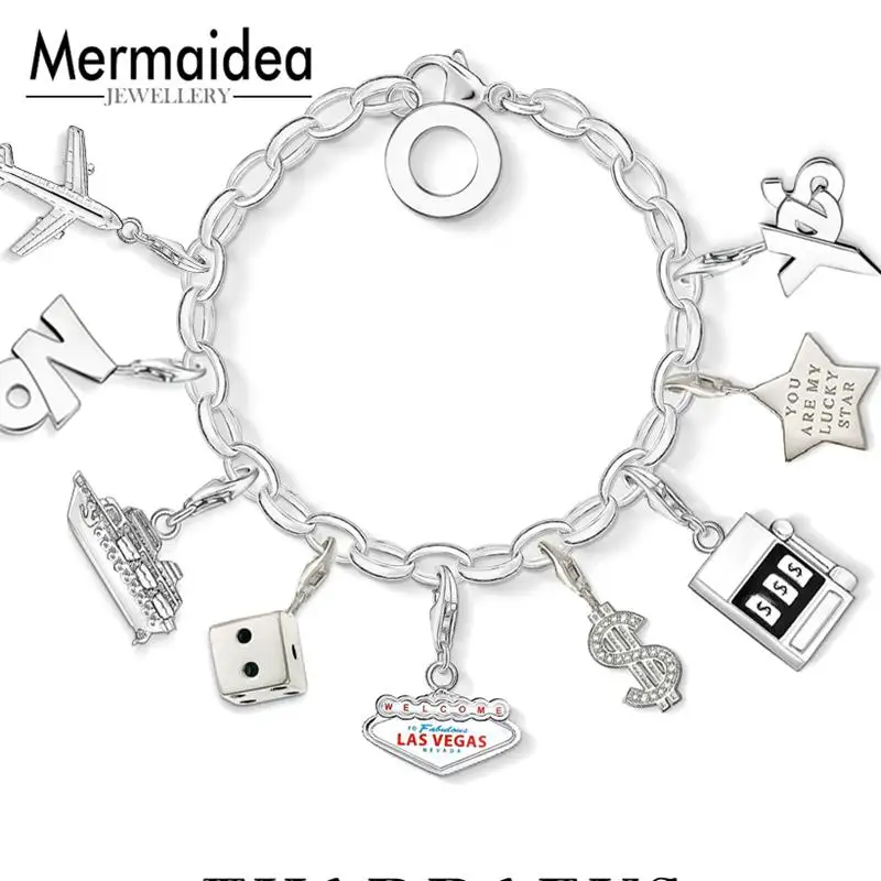 

Charm Pendant Casino Good Jewelry For Women 2019 Club Lucky Gift 925 Sterling Silver Fit Bracelet Super Deal