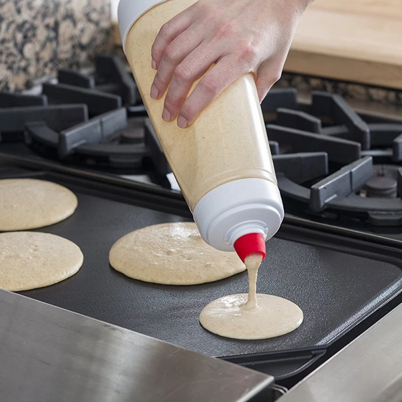 

Hand Batter Dispenser Batter Mixer Cupcake Bottle Pancake Crepe Batter Dispenser Dessert Tray Plastic Dessert Cups Dessert