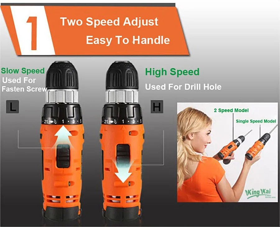 Cordless Lithium Battery Electric Drill-12