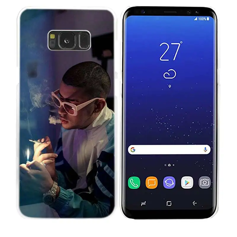 Чехол для samsung Galaxy Note 8 9 M30 M20 M10 S9 S8 S10 5G S10e Plus S7 S6 жесткий прозрачный PC Coque Cover Bad Bunny El Conejo Malo Новинка