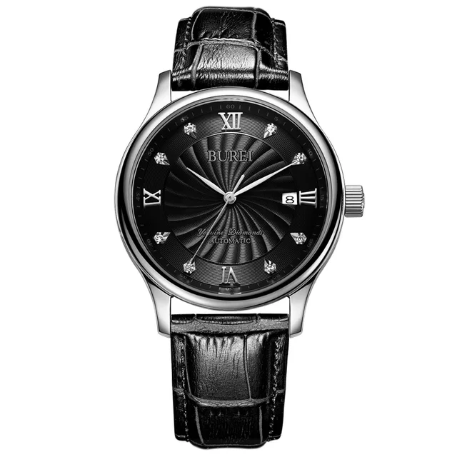 BUREI 1001 Switzerland watches men luxury  definite authentic diamonds  