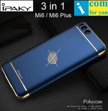 Ipaky чехол case для xiaomi mi6 плюс матовое глазурь ультра тонкий гибридный 3 в 1 pc полный protector shell