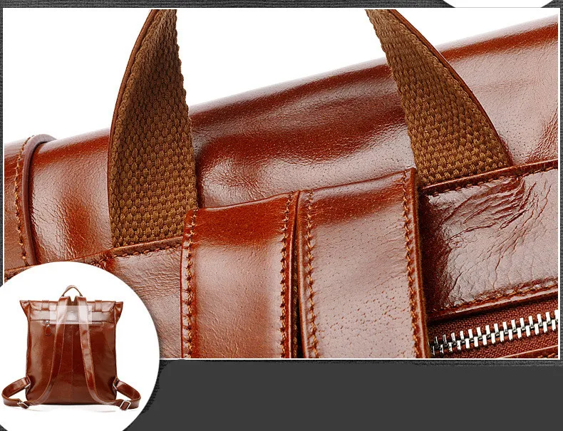 oil wax cow leather men backpack  (8)