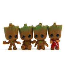 Buy Mini Tree Grootted Doll Keychain Toys Guardians Galaxy Baby Treeman  Pendant Toys Mini Action Figure Toys Free Shipping
