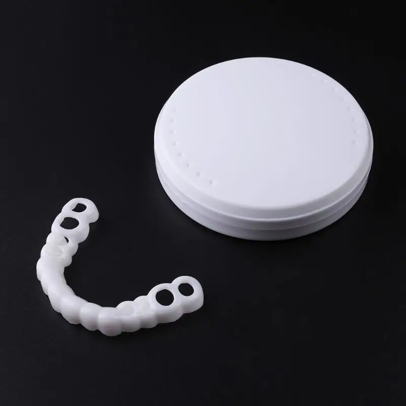 

Upper False Fake Tooth Cover Snap On Immediate Smile Cosmetic Denture Care Beauty Tool