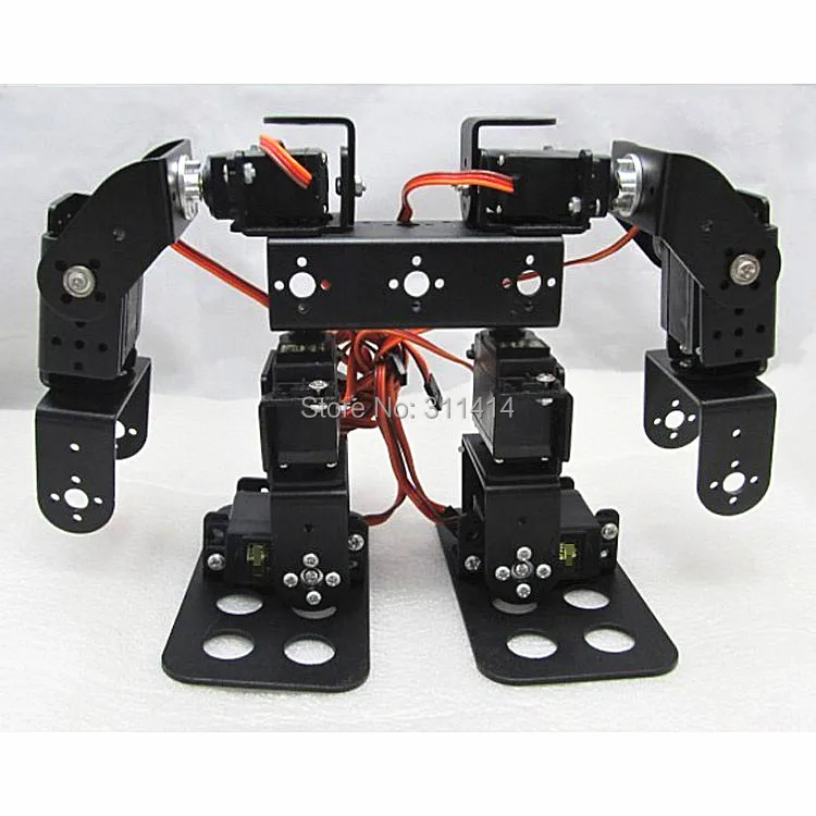 

1set 8DOF Humanoid Robot Robotic Walking Bipedal Steering Gear Bracket Part Unassembled DIY RC Toy