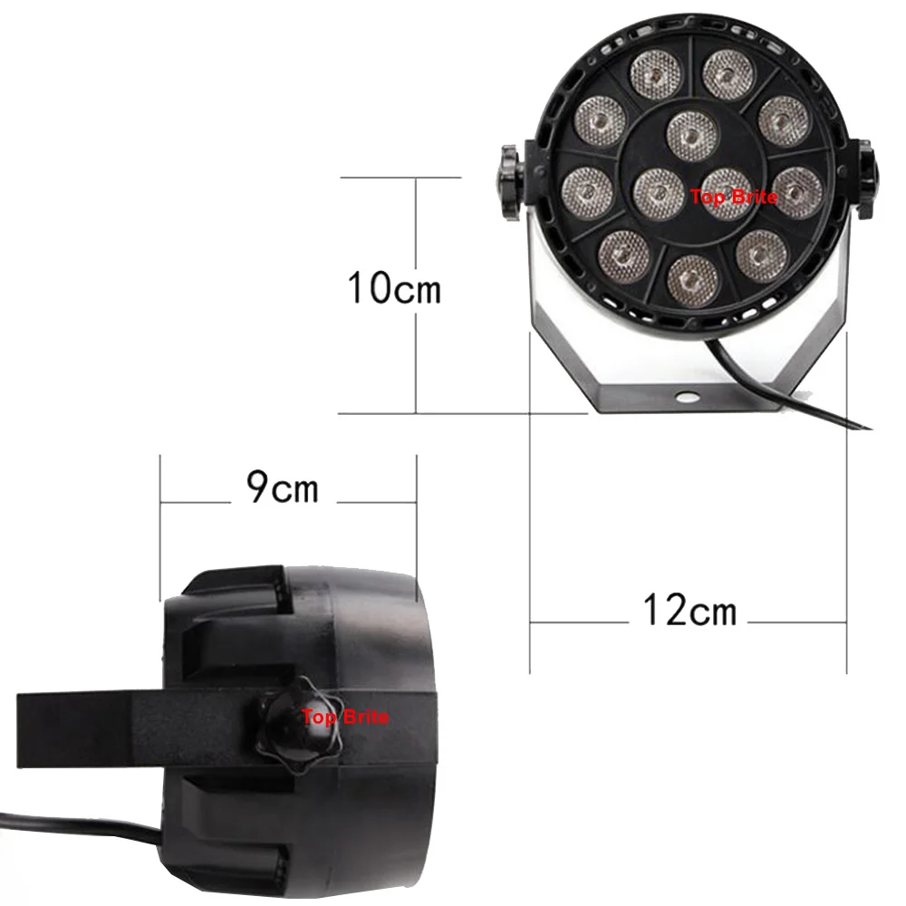 Светодиодный прожектор 12x3 Вт RGBW с DMX512 для клубной дискотеки, DJ, звуковая активация, диско-шар, сценический светильник, Lumiere, Рождественский проектор, Dj, свадьба