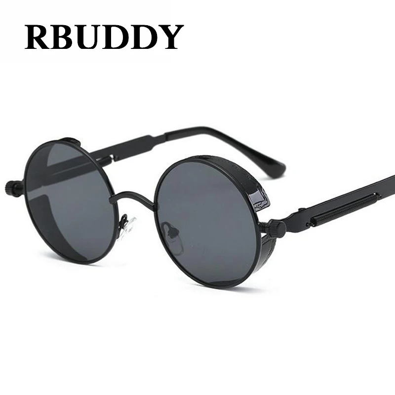 Buy RBUDDY Gothic Steampunk sunglasses Men Round
