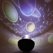 133x127 мм светодиодный светильник звездное небо земля Луна вращающийся проектор Волшебная красочная Ночная лампа разноцветный
