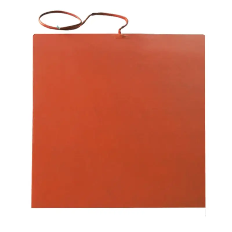 

Silicone heating pad heater 220v 800w 500 x 500 mm for 3d printer with 100 k thermistor adhesive back