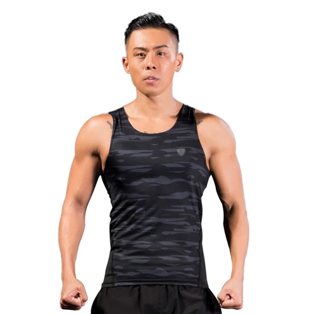Buy Men's Camouflage Vests Tops Fitness Athletic