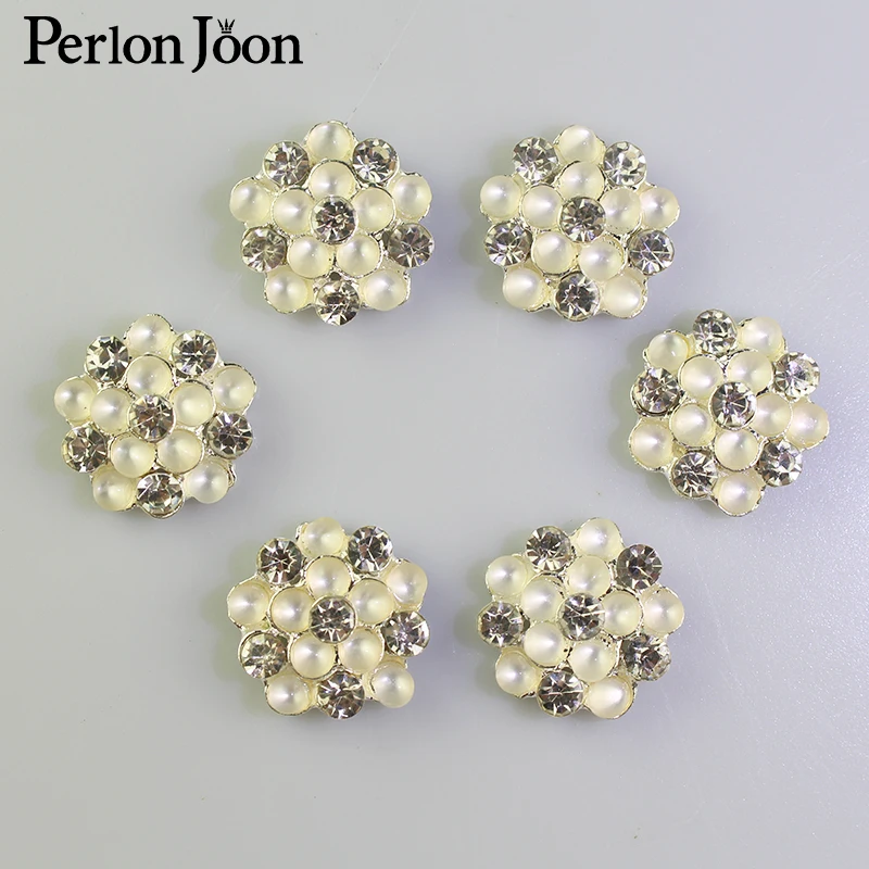5 шт. серебряные металлические пуговицы стразы 21 мм|Пуговицы| |