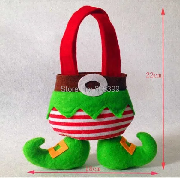 Прекрасный эльф мешок для конфет Рождество подарок мешок рождественских украшений дух Рождества куклы сумка Размеры: 22X18 см