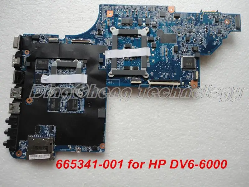 HOLYTIME محمول لوحة رئيسية لأجهزة HP DV6 DV6-6000 دفتر اللوحة الأم 665341-001 HM65 1 GB 100% اختبار