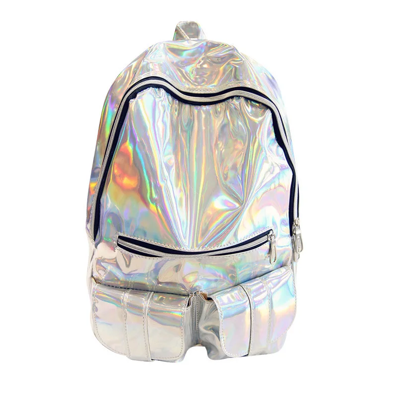 

2018 new laser Bag Backpack schoolbag, men and women a direct