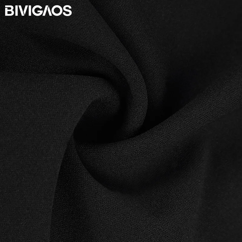 BIVIGAOS весна лето новые женские корейские OL черные шаровары дышащие тонкие
