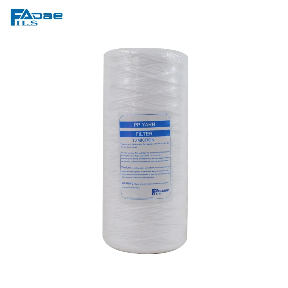 

Whole Housing Replacement Filters 10-inch x 4-1/2" PP String Wound Filter Cartridges 10 Micron