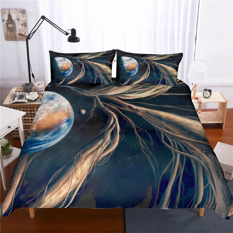 

Cosmic starry sky 3D bedding set duvet cover comforter bedding sets Home textile bedclothes US UK AU 13 Size Galaxie bed linen