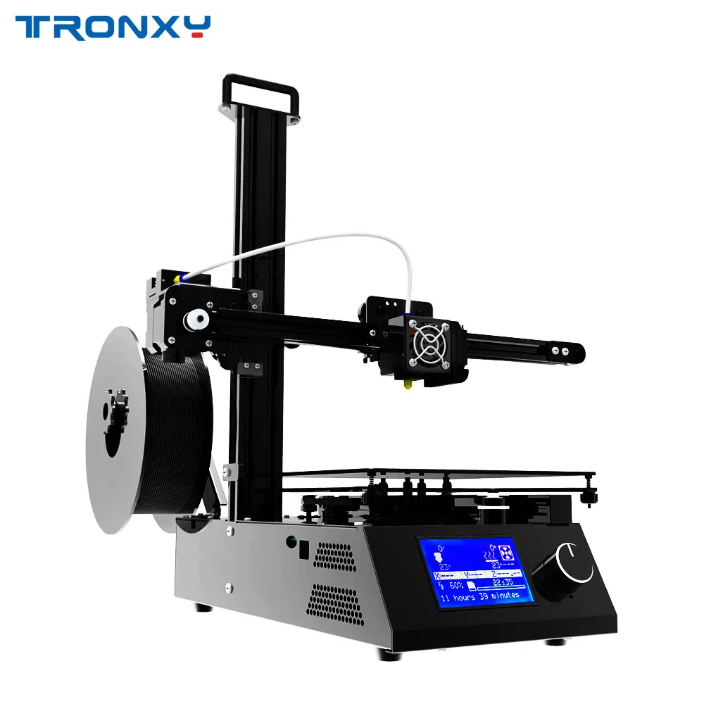 Tronxy Высокоточный 3d принтер, набор, промышленный, высокое качество, все металлические, большой размер печати 220*220*220 мм, 10 м, нить, 8 г, sd-карта