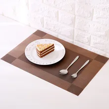 2017 New Fashion PVC Dining Table Placemat Europe Style Kitchen Tool Tableware Pad Coaster Coffee Tea Place Mat Free Shipping