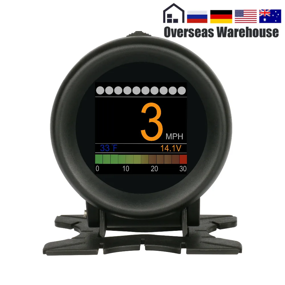 AUTOOL X60 HUD Дисплей OBD2 сигнализация скорость воды Температура масла температурный