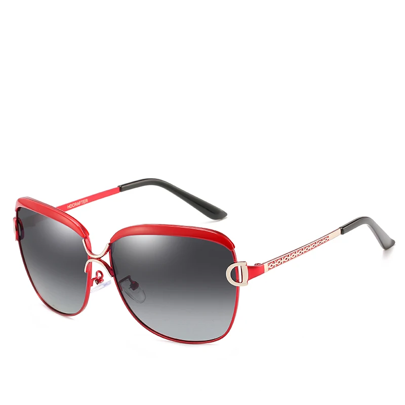 C05 Red Frame YDO Квадратные Солнцезащитные очки для женщин поляризационные солнцезащитные очки большого размера люксовый бренд над размером d солнцезащитные очки винтажные красные оправы оттенки - Цвет линз: C05 Red Frame